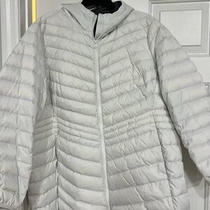 Women's White Quilted Jacket